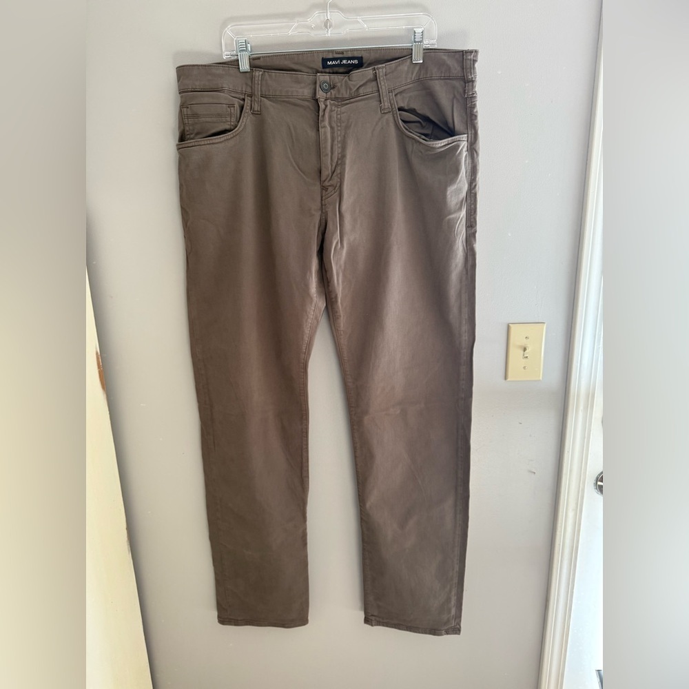 Mavi Zach Straight Brown Denim Jeans Men’s SZ 38x34 Cotton Business Casual Fall